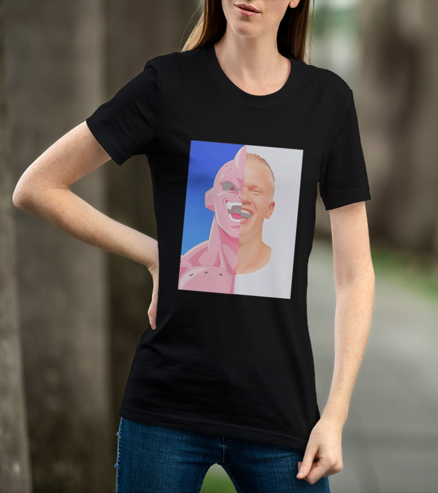 Erling Haaland Majin Buu Face Swap T-Shirt