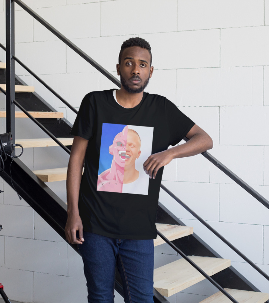 Erling Haaland Majin Buu Face Swap T-Shirt