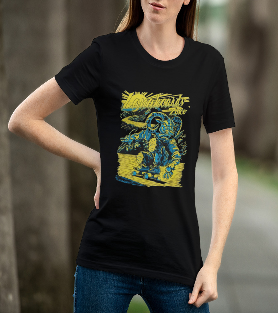 Longboards Zone Goat Downhill Rider Longboarding Adventure T-Shirt