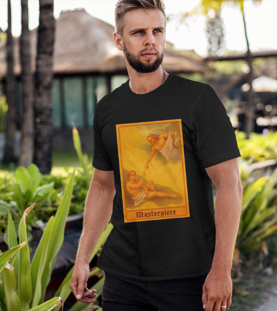 Masterpiece Michelangelo Creation Of Adam Iconic Classic Renaissance T-Shirt