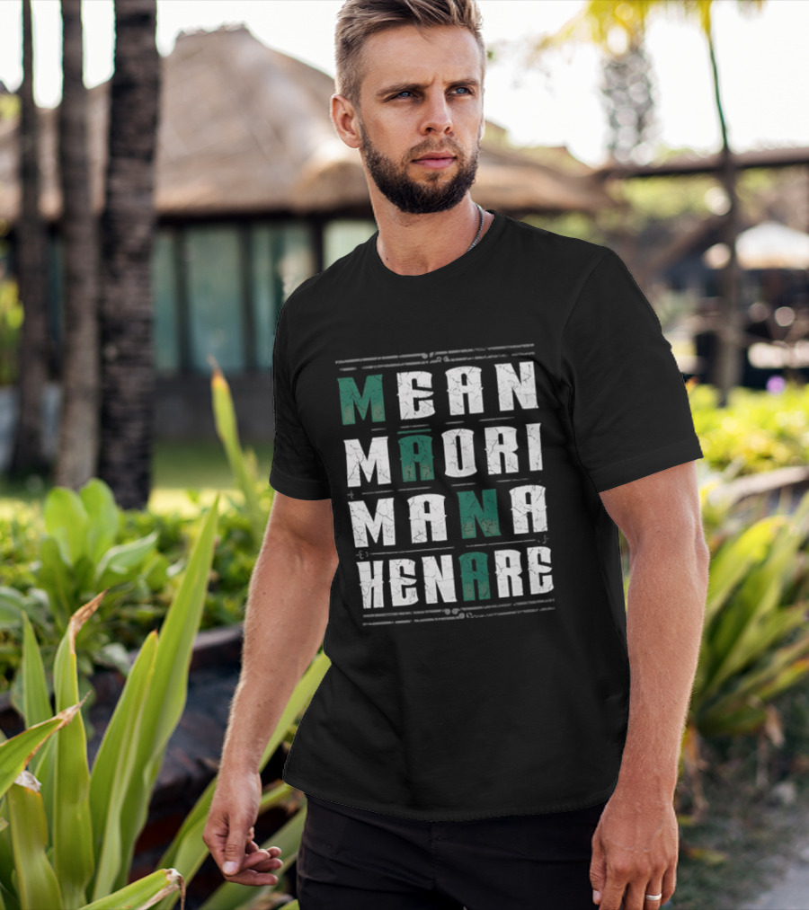 Mean Maori Mana Henare Distressed T-Shirt