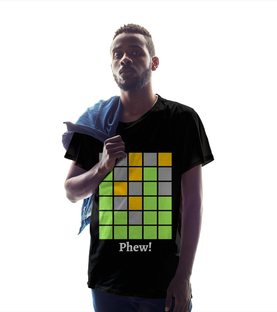 Minesweeper Phew Grid Game Board Text Phew T-Shirt