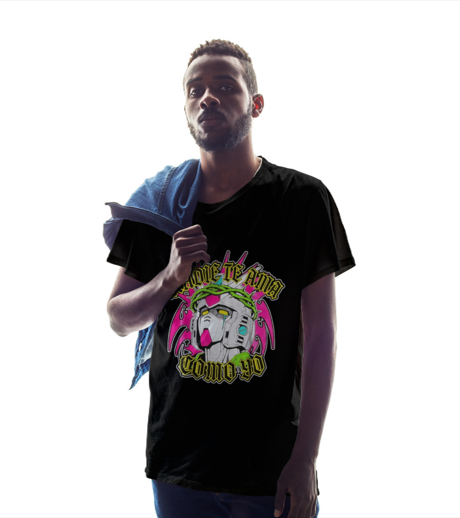 Nadie Te Ama Como Yo Gundam Robot Crown Of Thorns Anime T-Shirt