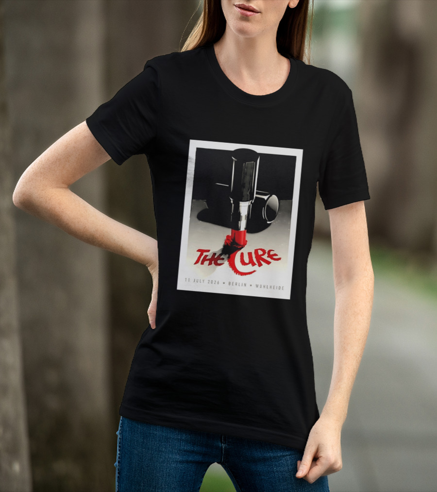 The Cure Berlin Concert 11 July 2026 Wuhlheide Lipstick T-Shirt