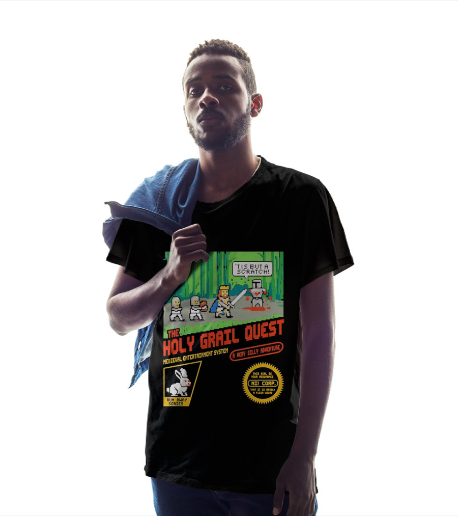 The Holy Grail Quest Medieval Entertainment System A Very Silly Adventure High Score T-Shirt