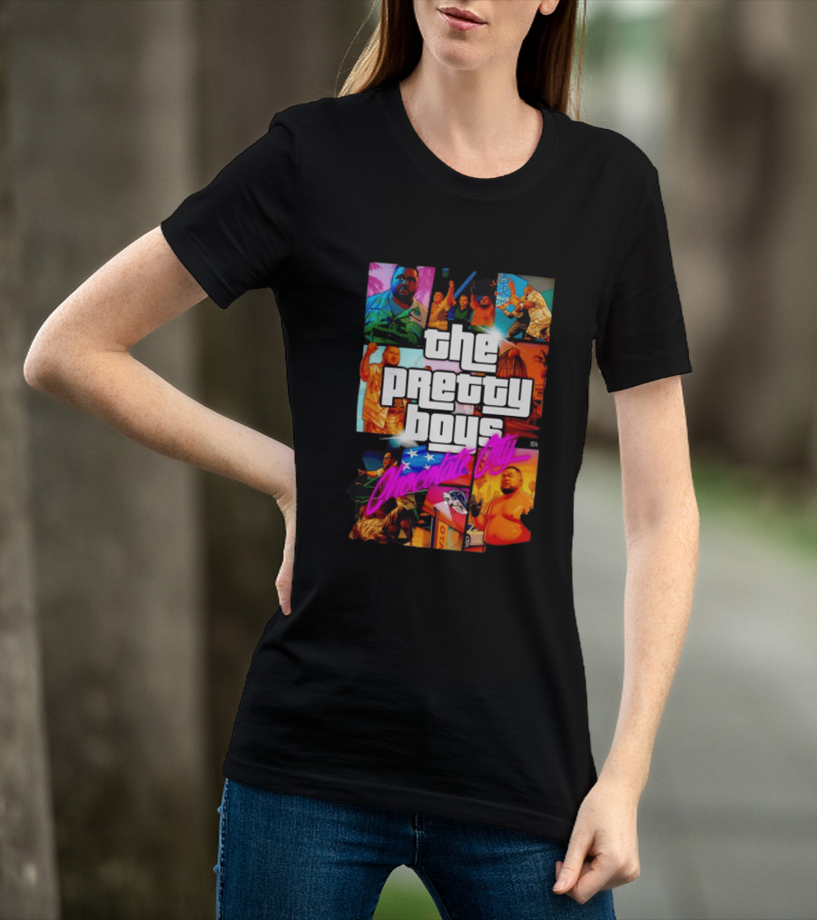 The Pretty Boys Chocolate City Collage Akashi Sushi Gaming Mashup T-Shirt