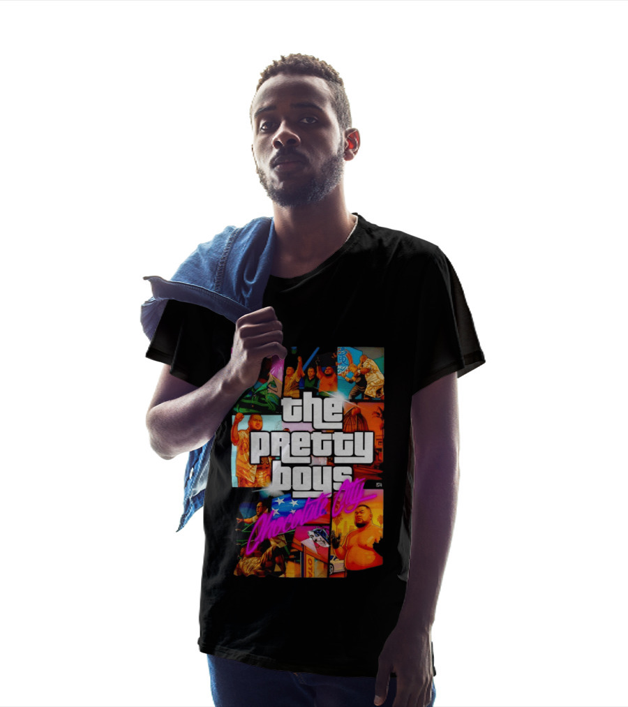 The Pretty Boys Chocolate City Collage Akashi Sushi Gaming Mashup T-Shirt