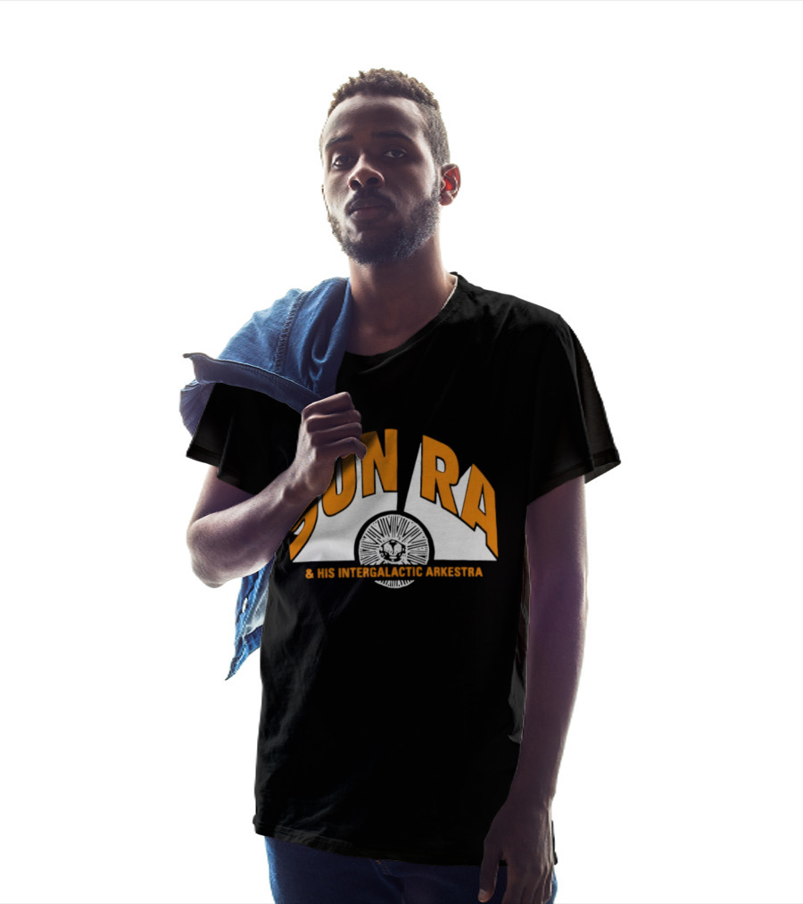 Sun Ra And His Intergalactic Arkestra Orange Text Circular Starburst T-Shirt