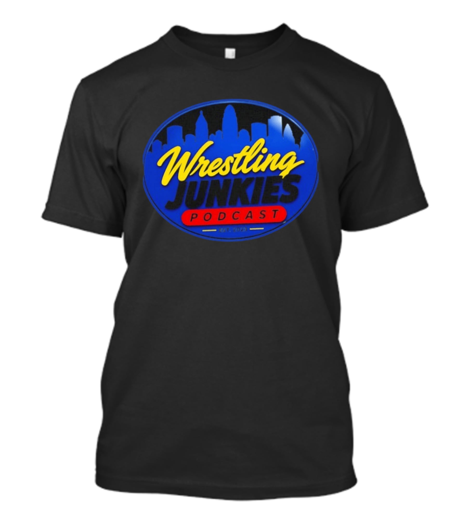 Wrestling Junkies Podcast Est 2023 Skyline T-Shirt