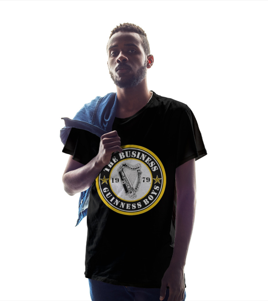 The Business 1979 Guinness Boys Oi! Punk Rock Harp T-Shirt