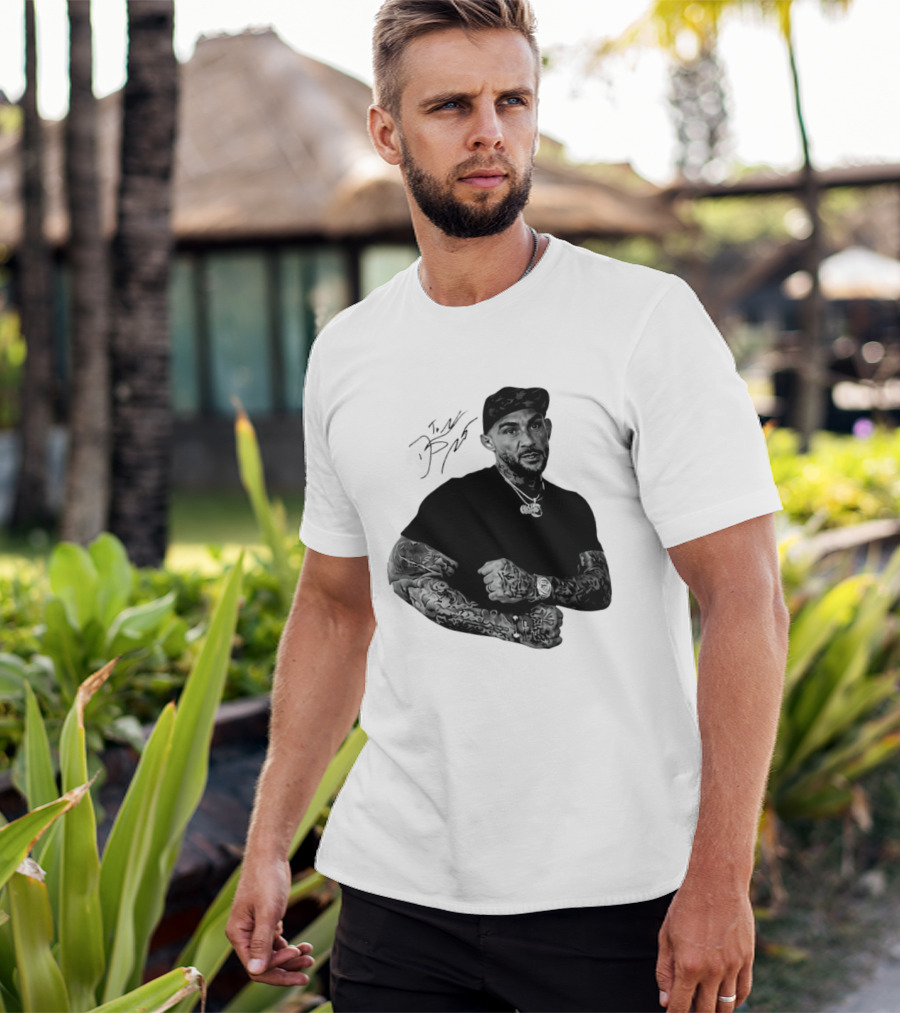 Dustin Poirier The Diamond UFC Tattooed Fighter Black Cap T-Shirt