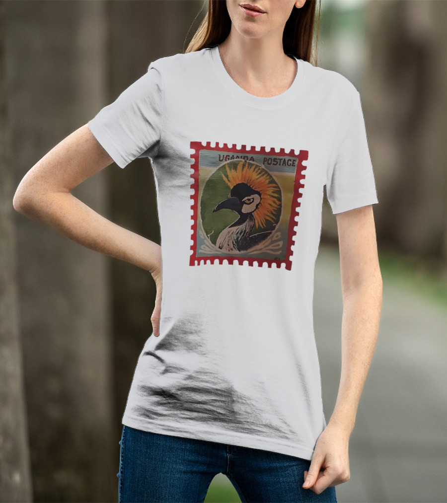 Uganda Postage Stamp Grey Crowned Crane T-Shirt