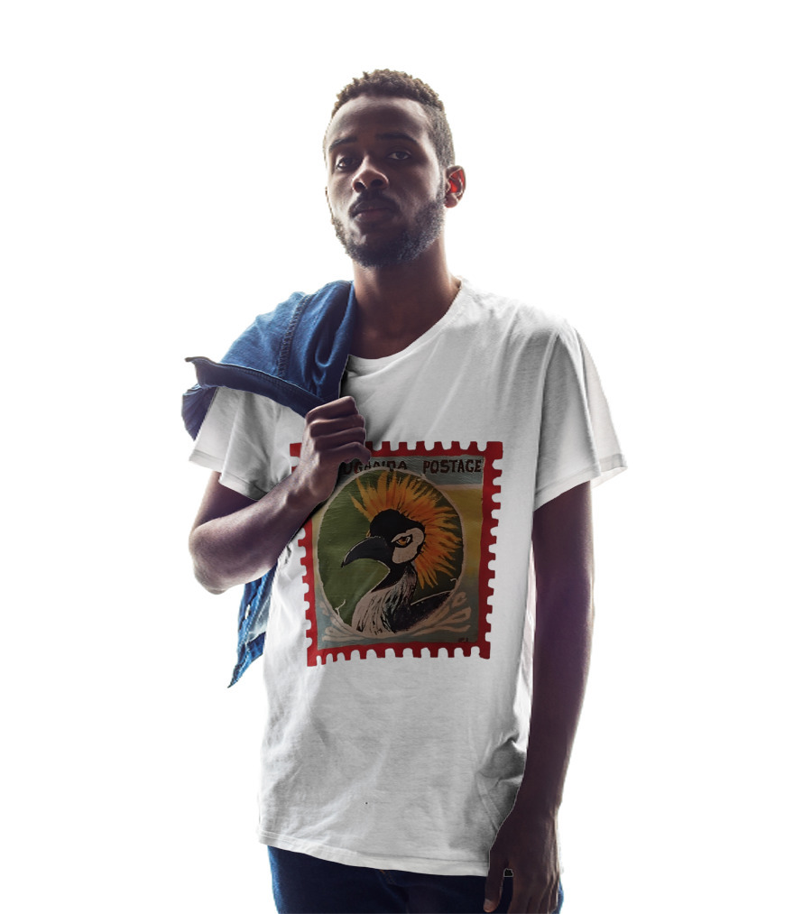 Uganda Postage Stamp Grey Crowned Crane T-Shirt