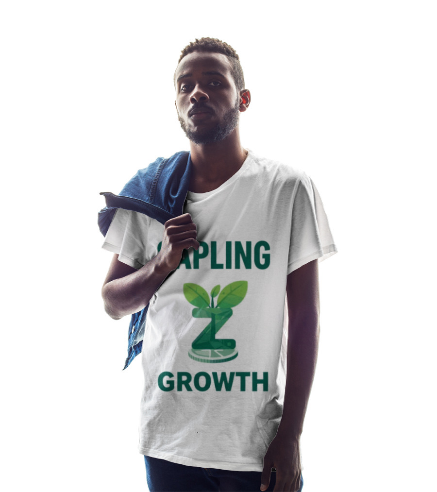 Sapling Growth Z Coin Zcash Crypto Leaf T-Shirt