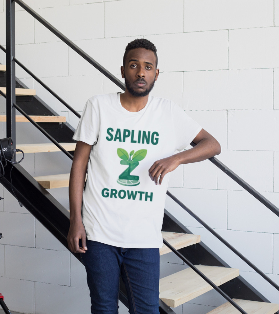 Sapling Growth Z Coin Zcash Crypto Leaf T-Shirt