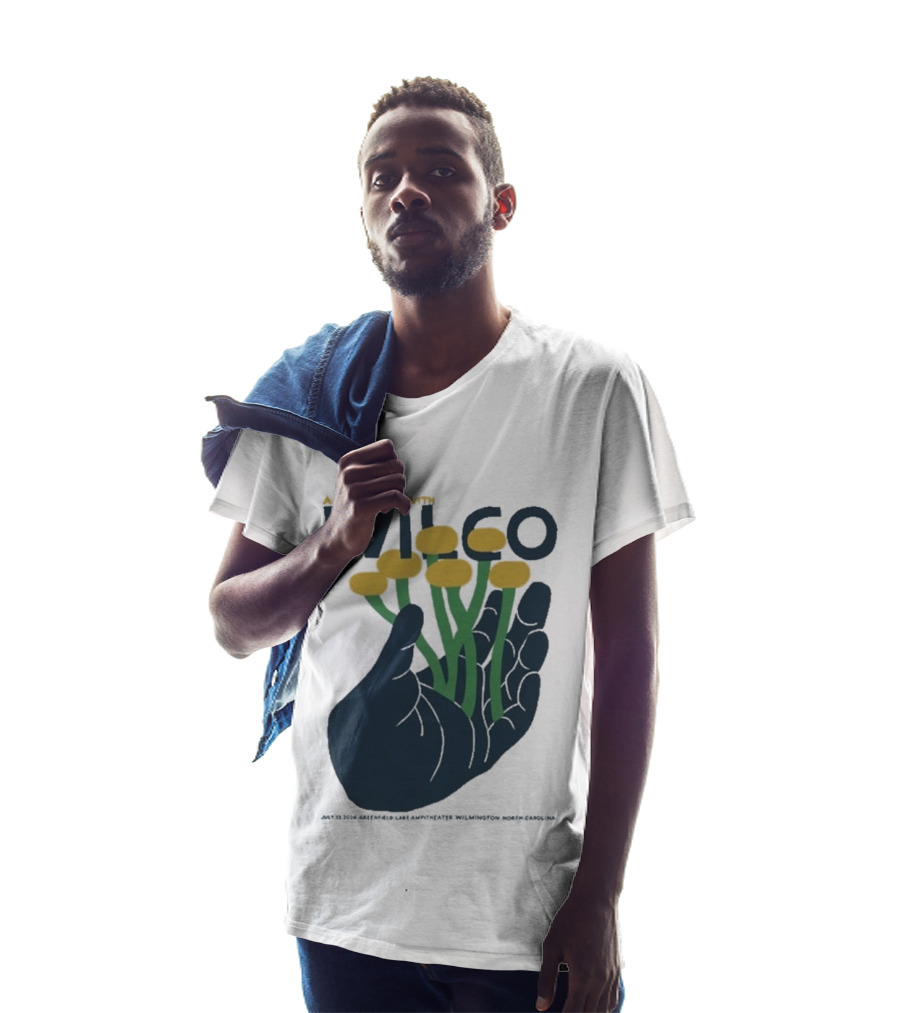 An Evening With Wilco Greenfield Lake Amphitheater 7 13 26 Wilmington NC Hand Flowers T-Shirt