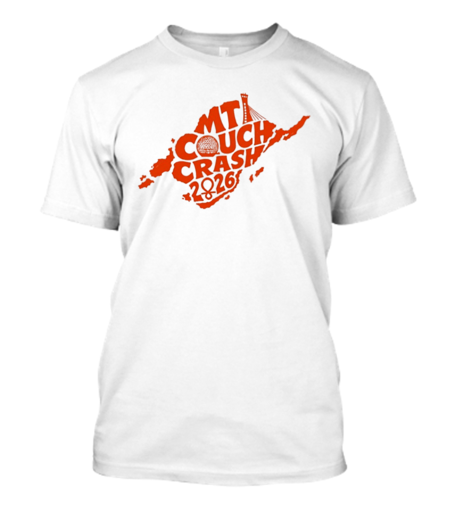 CMT Couch Crash 2026 Orange Island Map Radio Tower T-Shirt