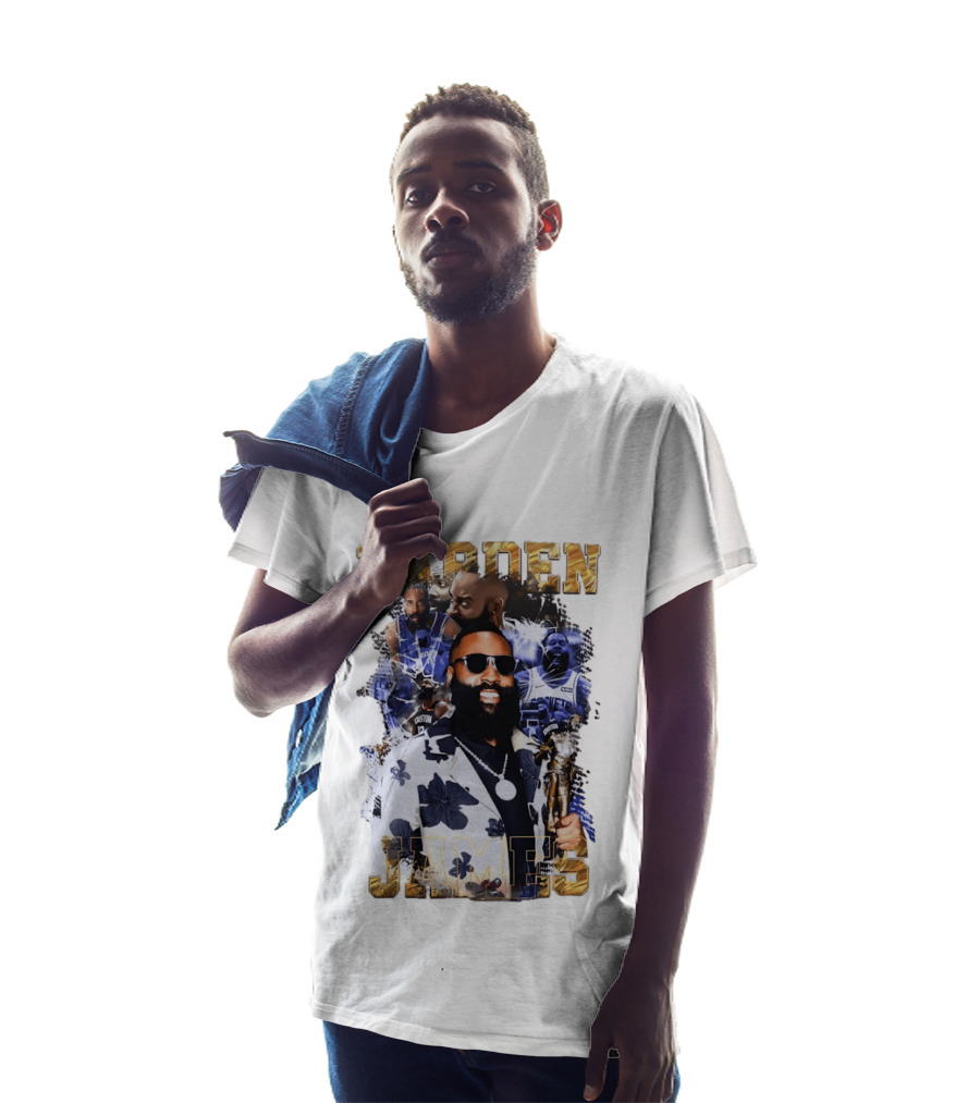 James Harden Houston Rockets NBA Legend Collage T-Shirt