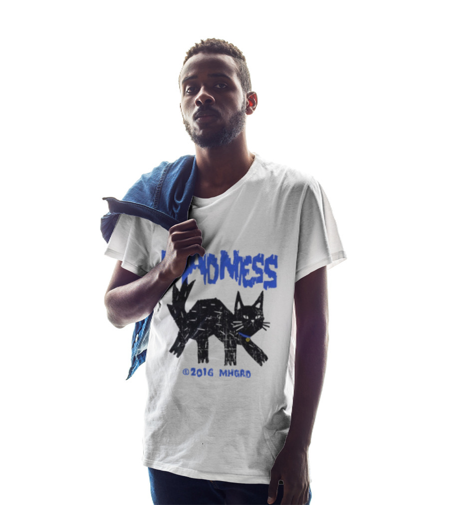 Madness Distressed Black Cat 2016 Madness MHGRD T-Shirt
