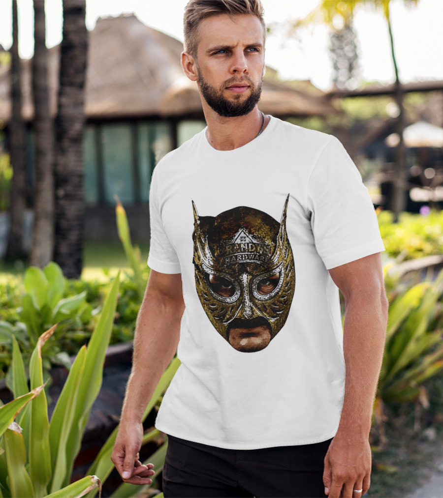 Randy's Hardware Luchador Mask Metallic Gold T-Shirt