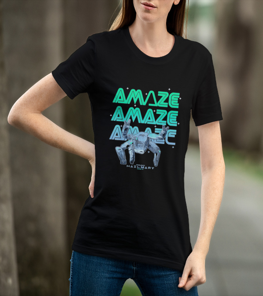 Amaze Project Hail Mary Robot T-Shirt