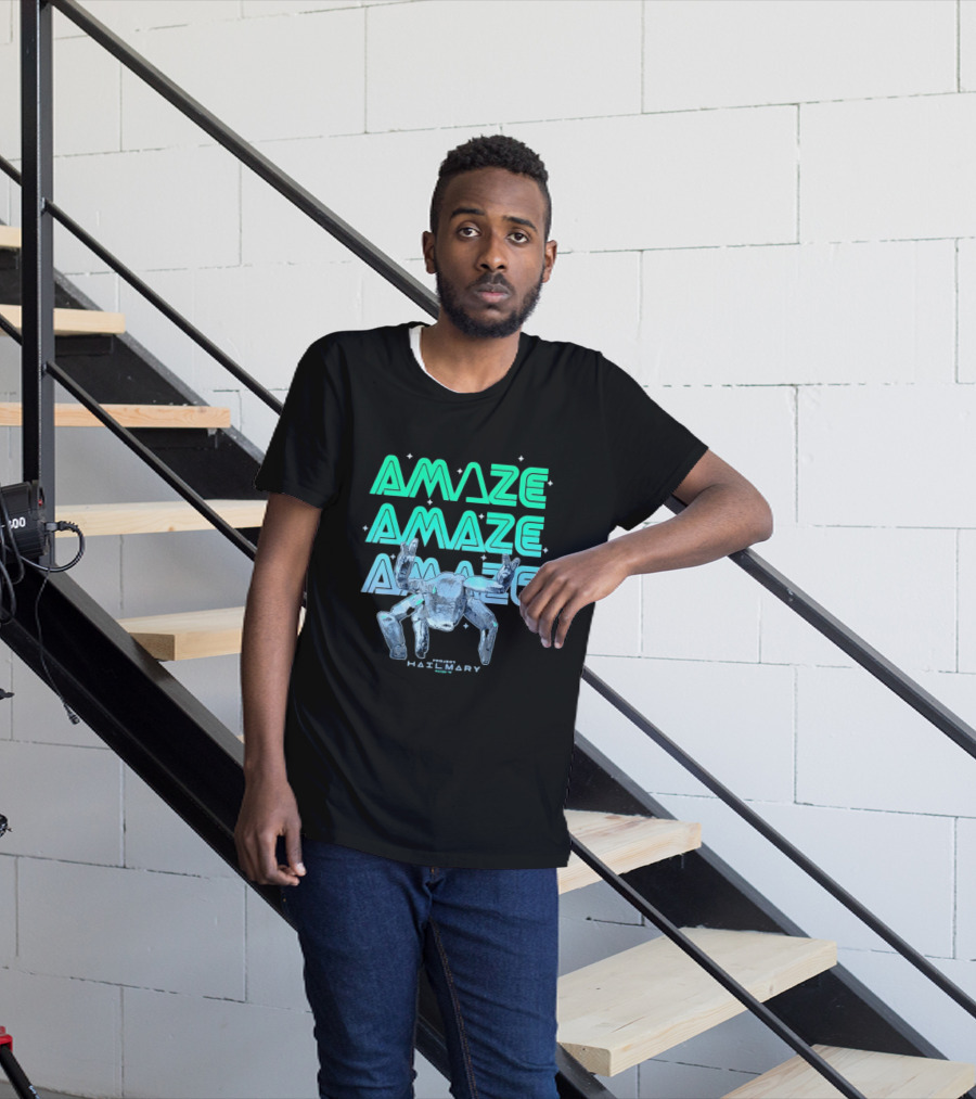 Amaze Project Hail Mary Robot T-Shirt