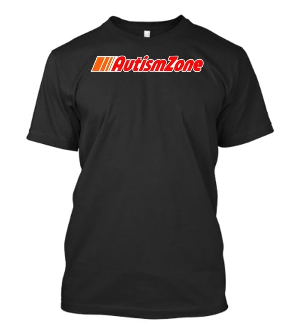 AutismZone Awareness Iconic Logo In Red And Orange Gradient T-Shirt
