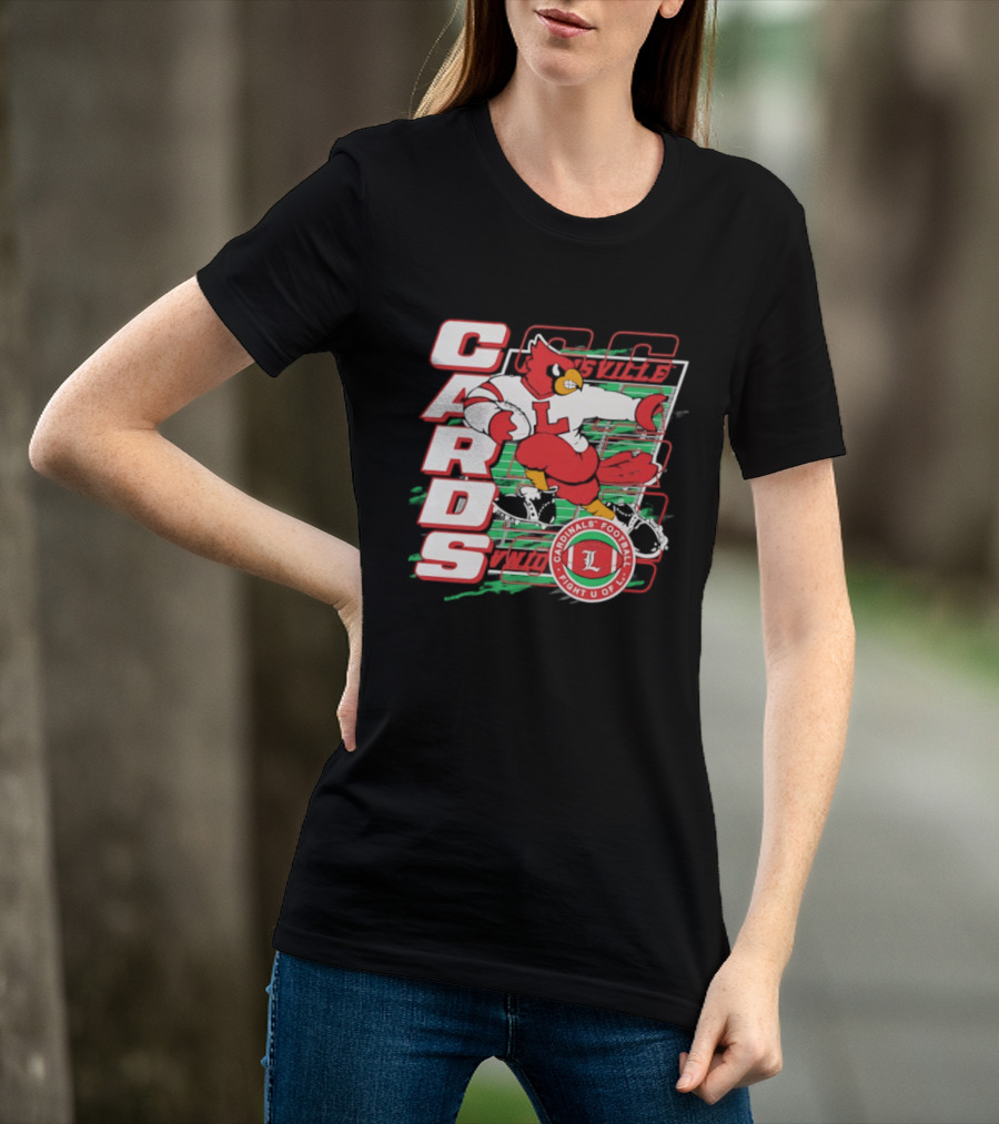 Cards Cardinals Football Fight U Of L Louisville T-Shirt