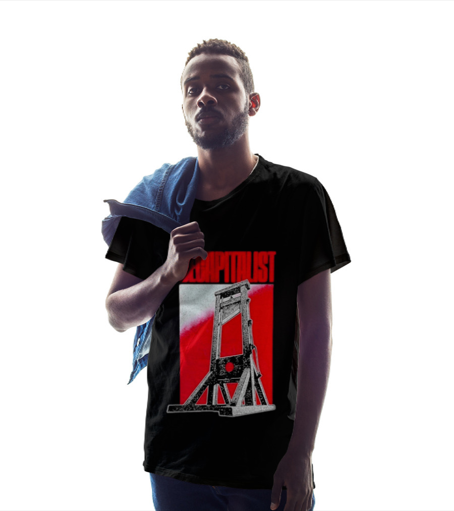 Decapitalist Guillotine Red Anti Capitalism T-Shirt