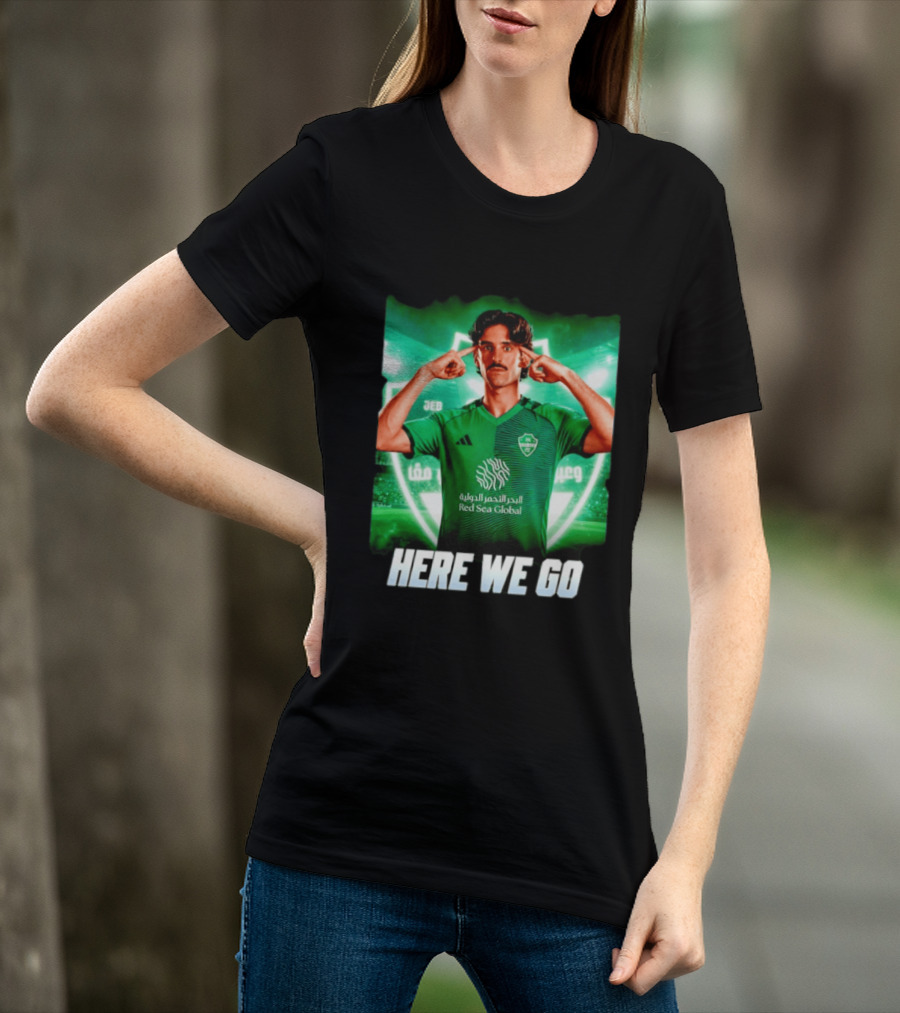 Francisco Trincão Al Ahli Transfer Here We Go Green Jersey T-Shirt
