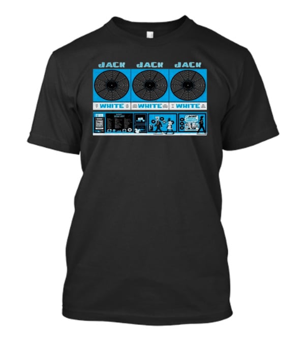 Jack White Toronto RBC Amphitheatre 07.14.2026 Vinyl Record Aesthetic Concert T-Shirt