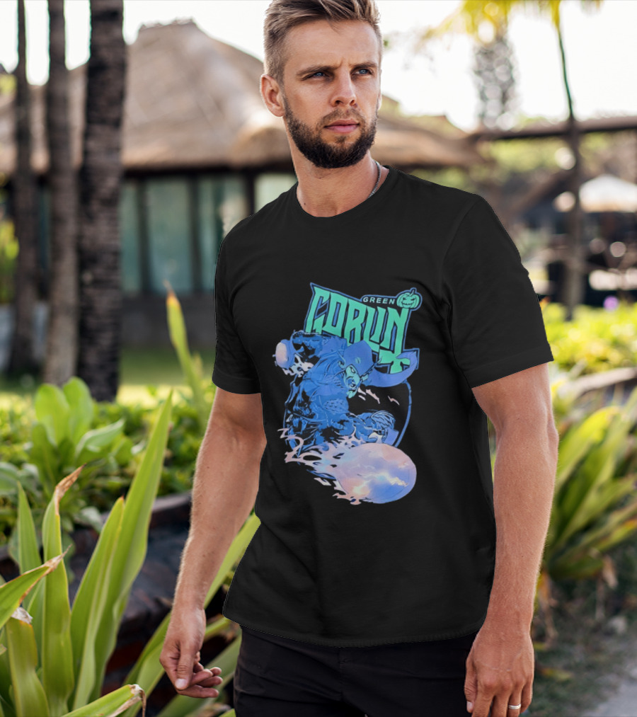 Green Goblin Pumpkin Marvel Comic Book Character Villain T-Shirt