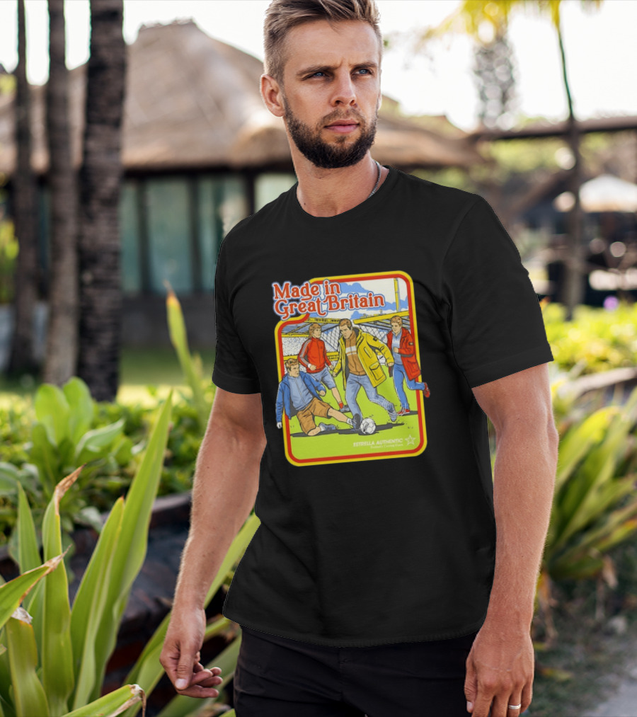 Made In Great Britain Estrella Authentic Football's Coming Home Soccer Game T-Shirt