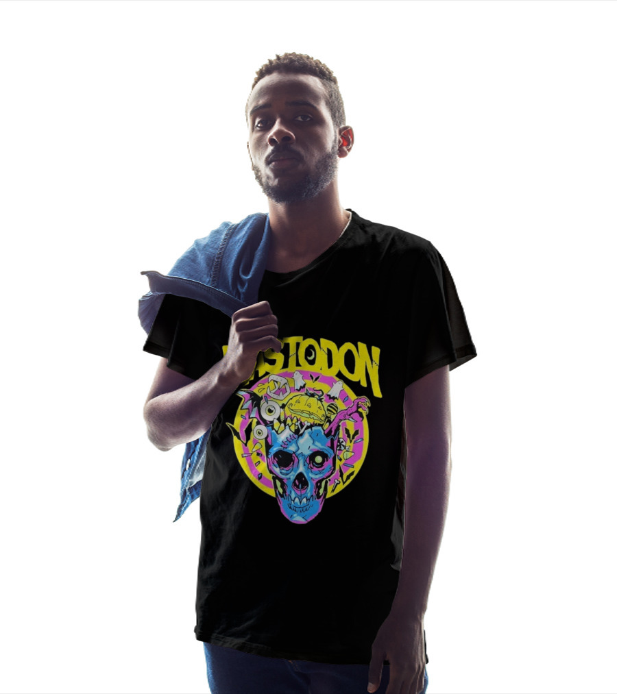 Mastodon Samhain Splosion Skull Halloween Pumpkin Bat Horn Eyeball Explosion T-Shirt