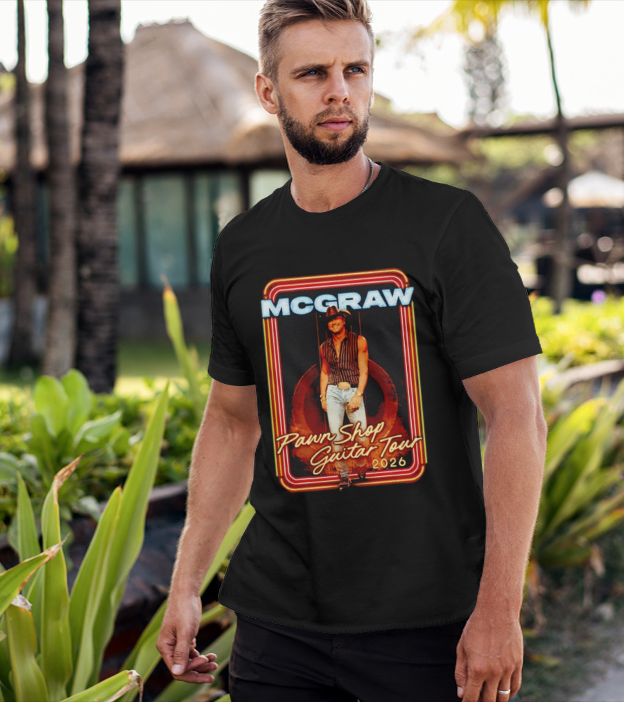 McGraw 2026 Pawn Shop Guitar Tour Country Music T-Shirt
