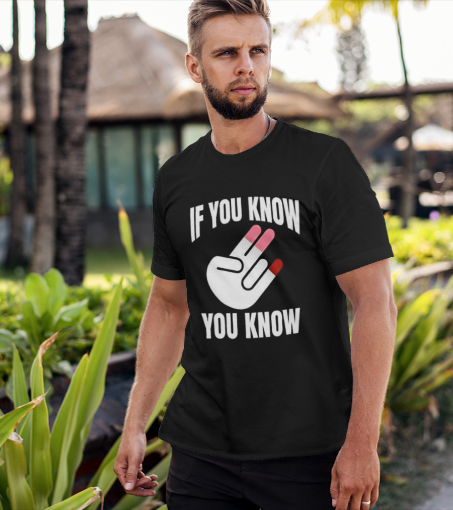 If You Know You Know Hand Gesture IYKYK Text And Finger T-Shirt