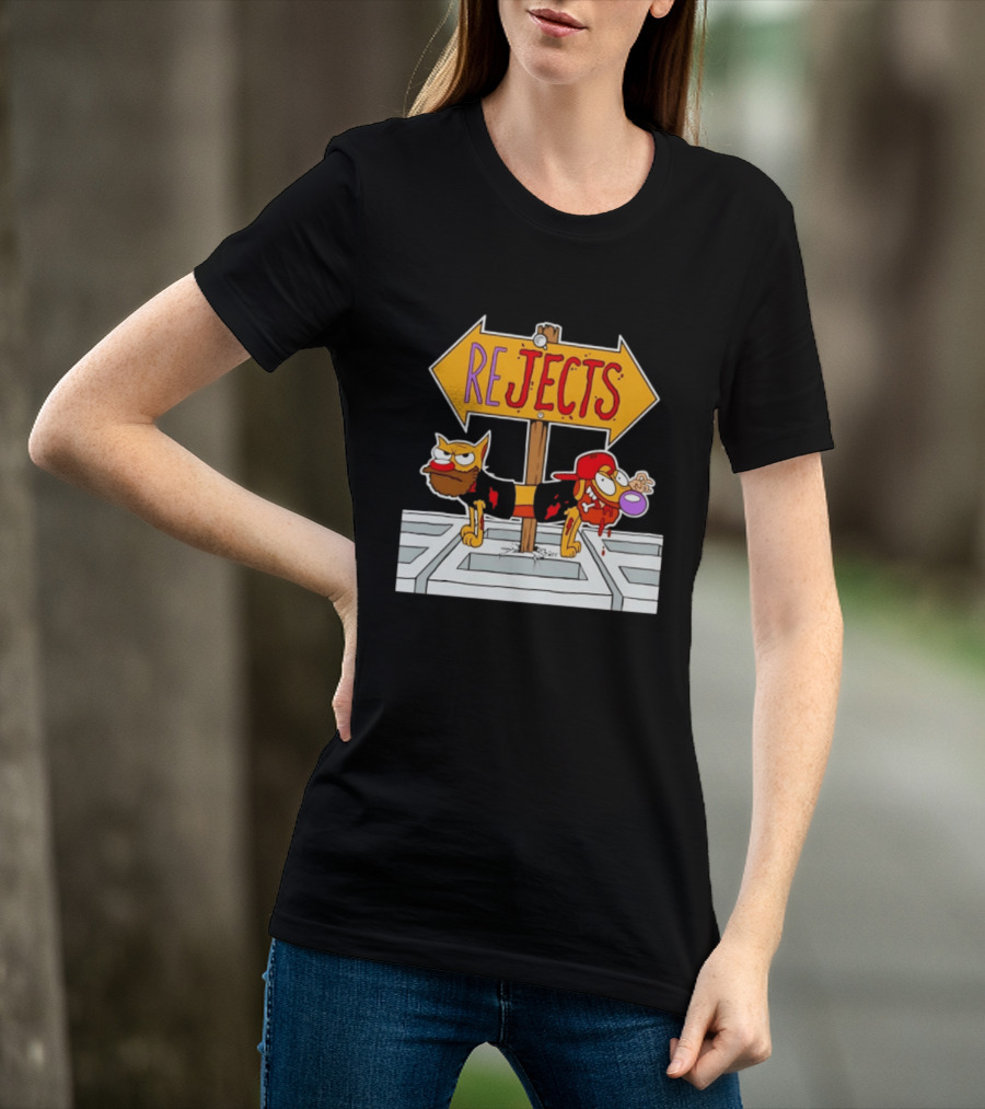 Nickelodeon CatDog Tough Guys Rejects Sign T-Shirt