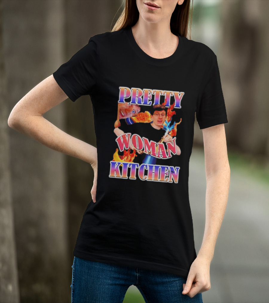 Pretty Woman Kitchen Funny JackSucksAtLife YouTube Meme T-Shirt