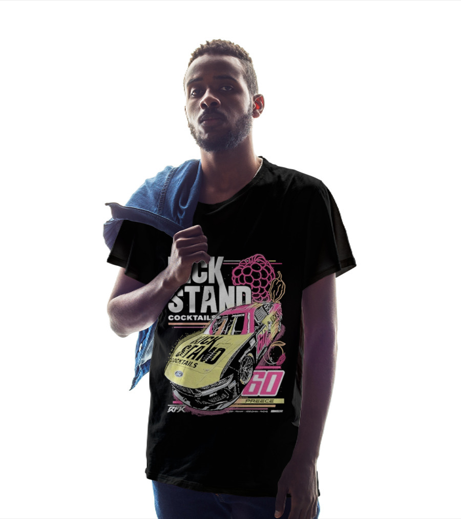 Kickstand Cocktails RFK Racing 60 Ryan Preece Car T-Shirt