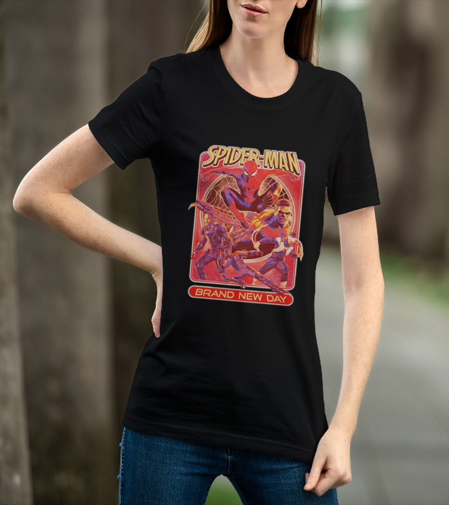 Spider Man Brand New Day With Superheroes And Villains T-Shirt