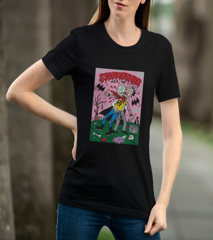Stepmother USA 26 Punk Vampire Graveyard Scene T-Shirt