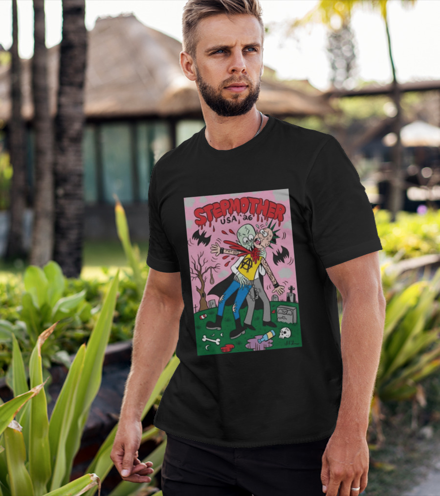 Stepmother USA 26 Punk Vampire Graveyard Scene T-Shirt