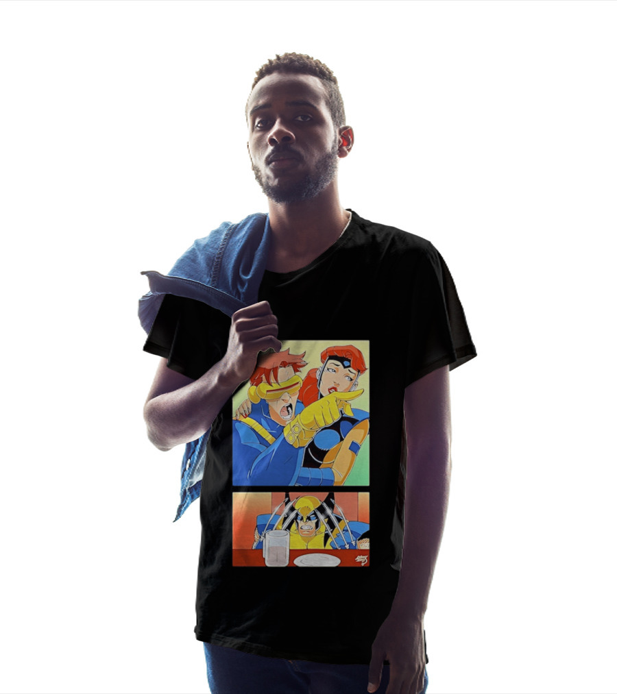 Wolverine Cyclops Jean Grey X Men Meme Classic Comic Panel T-Shirt