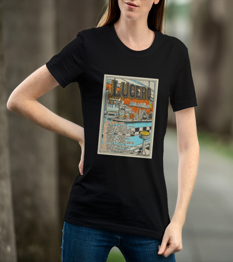 LUCERO Fall Tour 2026 Concert Dates And Venues T-Shirt