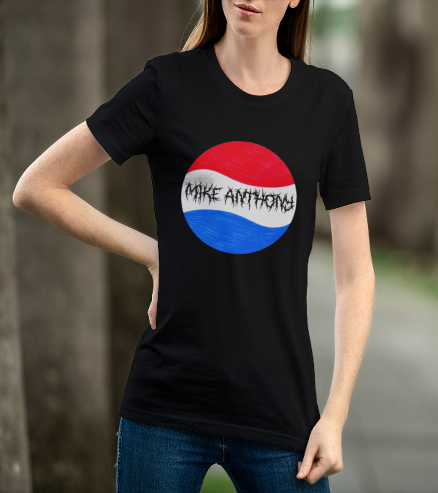 Mike Anthony Pepsi Symbol Bold Text Classic Circle T-Shirt
