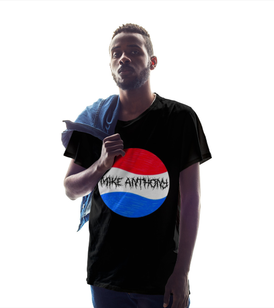 Mike Anthony Pepsi Symbol Bold Text Classic Circle T-Shirt
