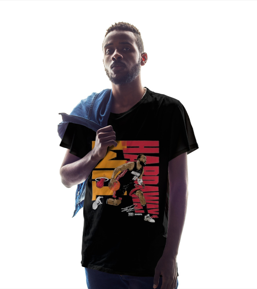 2026 NBA Tim Hardaway Jr Miami Heat Basketball Player Action T-Shirt