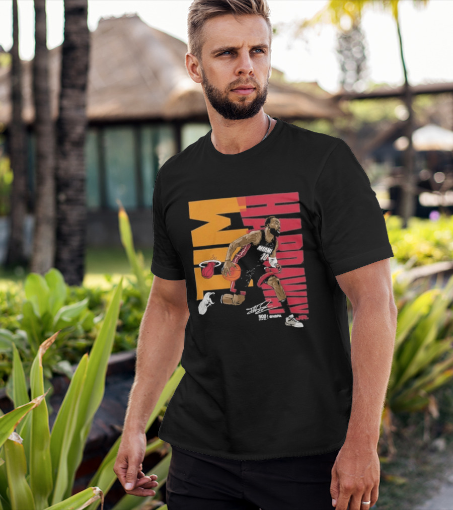 2026 NBA Tim Hardaway Jr Miami Heat Basketball Player Action T-Shirt