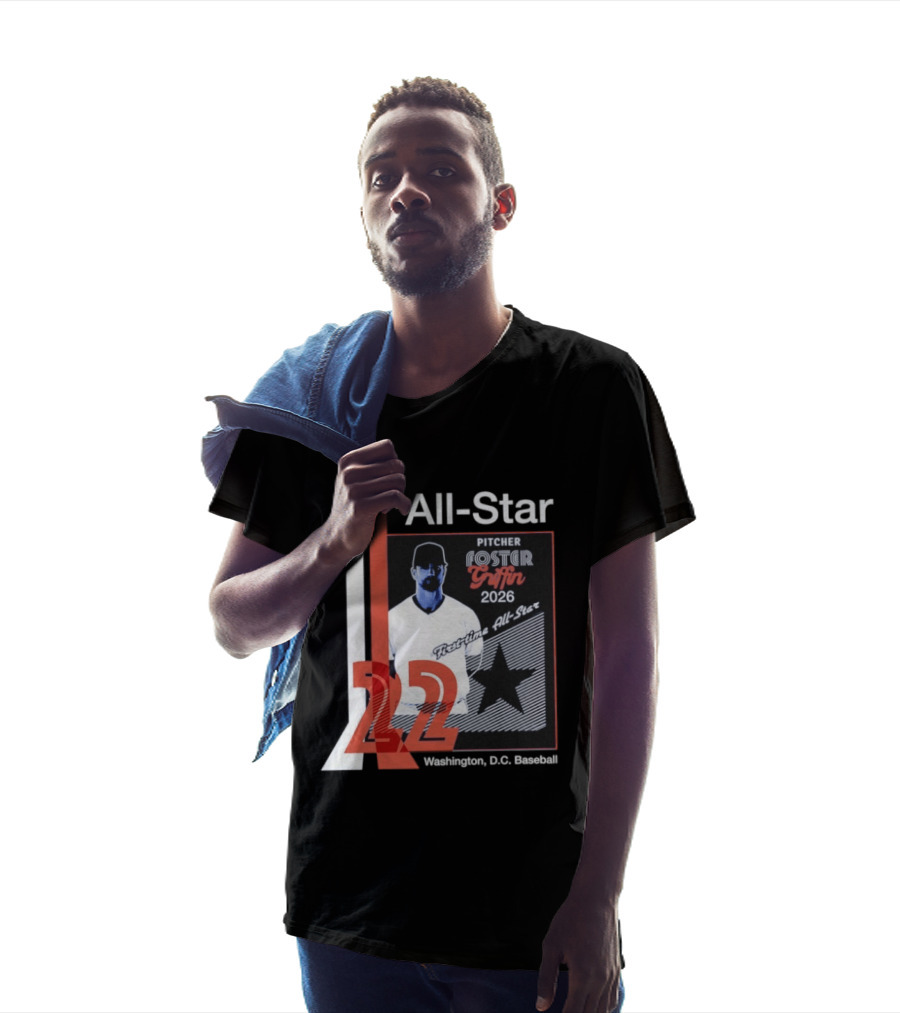 Foster Griffin 2026 First Time All Star Pitcher Washington D.C. Baseball 22 T-Shirt
