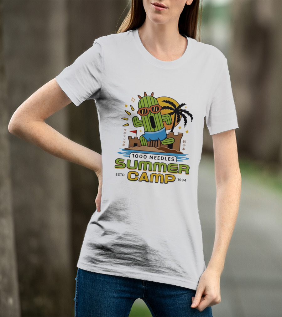 Happy Cactus 1000 Needles Summer Camp Beach ESTD 1994 T-Shirt